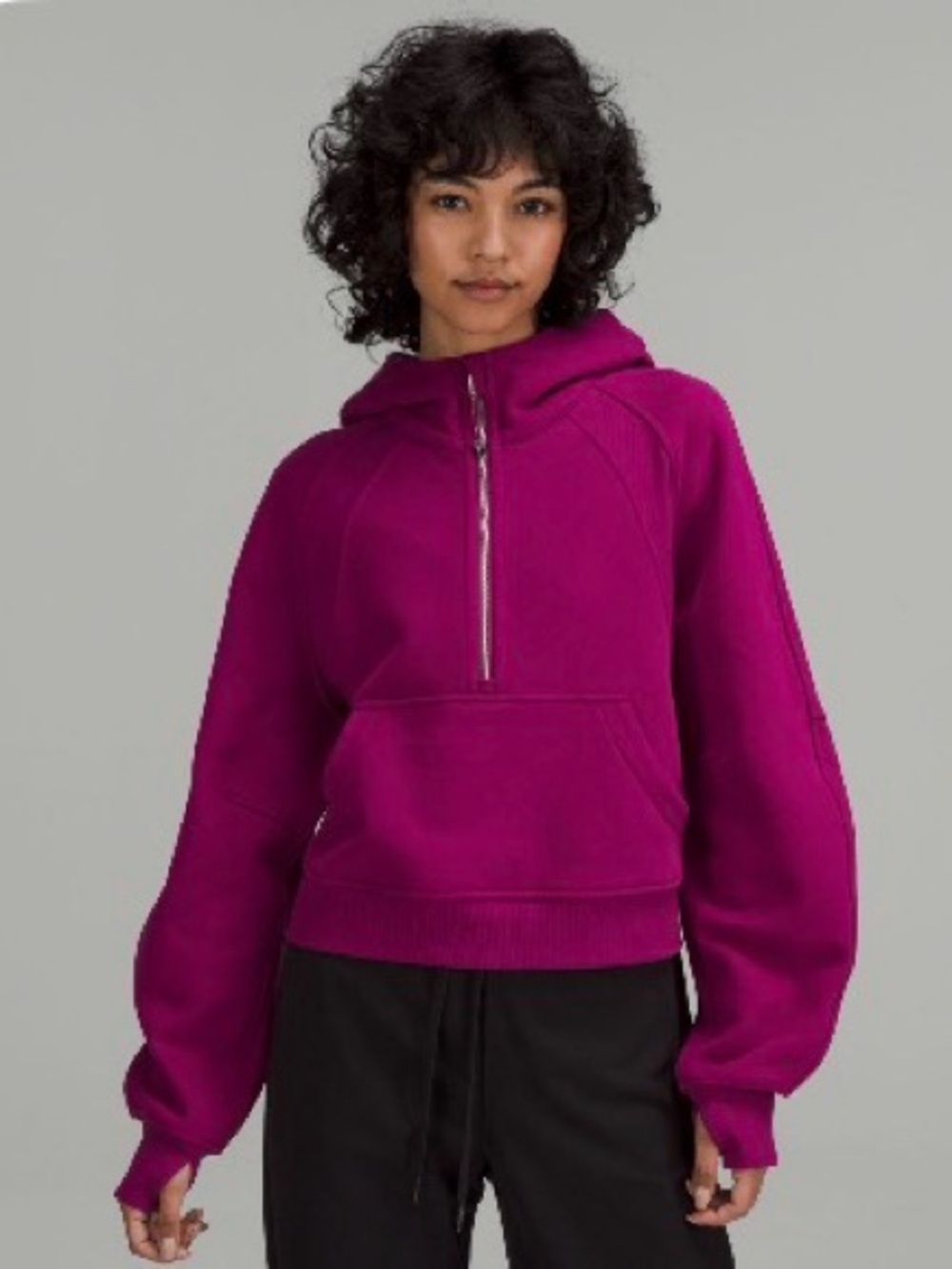 lululemon athletica Fuchsia Half-Zip Hoodie - Women's
